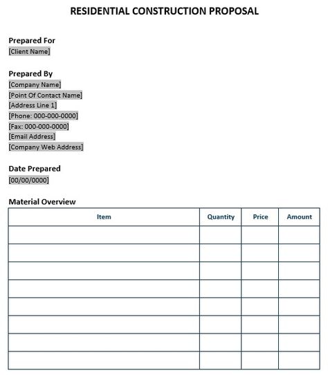 Construction Proposal Templates Construction Proposal, Cleaning Proposal Templates Free, Construction Proposal Template, Freelance Proposal Template, Construction Estimating Software, Financial Life Hacks, Proposal Templates, Best Templates, Business Template