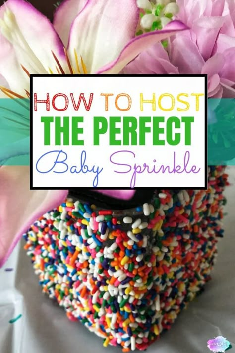 Neutral Sprinkle Shower Ideas, Food With Sprinkles, Baby Sprinkle Appetizers, Tea Party Baby Sprinkle Ideas, Sprinkle Shower Decorations, Sprinkles Centerpiece Ideas, Sprinkles Baby Shower Ideas Girl, Small Sprinkle Shower Ideas, Baby Sprinkle Activities For Guests