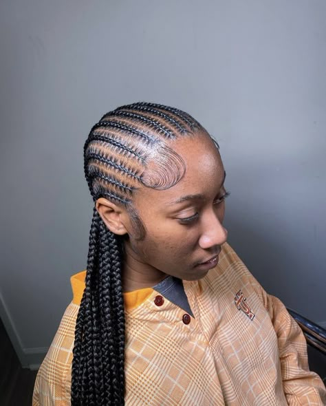 Holiday Hairstyles For Short Hair, Cornrows With Box Braids, Cornrows Braids For Black Women, Hairstyles For Ladies, Big Box Braids Hairstyles, Hair Magic, Feed In Braids Hairstyles, Faux Locs Hairstyles, Stitch Braids