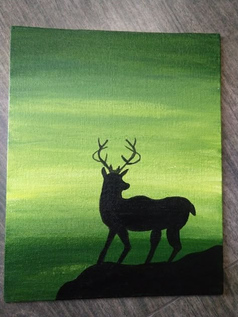 Green Colour Painting, Green Easy Painting Ideas, Green Scenery Aesthetic Painting, Canvas Painting Green Aesthetic, Acrylic Painting Green Background, Green Background Canvas Painting, Diy Canvas Art Green, Green Canvas Painting Easy, Painting Ideas Green Background