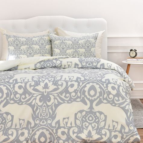 Elephant Bedroom, Elephant Bedding, Jacqueline Maldonado, Elephant Room, Reading Nooks, Duvet Bedding, Retro Home Decor, Elephant Print, Deny Designs