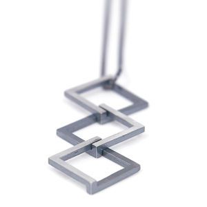 Geom Affinity Pendant Contemporary Jewellery Designers, Architectural Jewelry, Mens Beaded Necklaces, Silver Necklace Simple, Contemporary Jewelry Design, Jewellery Designer, Jewelry Model, Geometric Necklace, Everyday Necklace