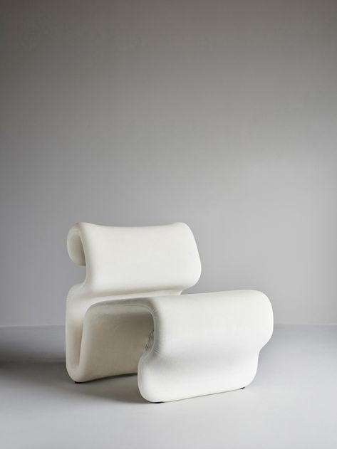 Etcetera Easy Chair - Chocolate Brown Creme White, Sculptural Chair, Statement Chairs, White Chairs, Affordable Art Prints, Chaise Design, Diy Chair, Swedish Design, Comfy Chairs