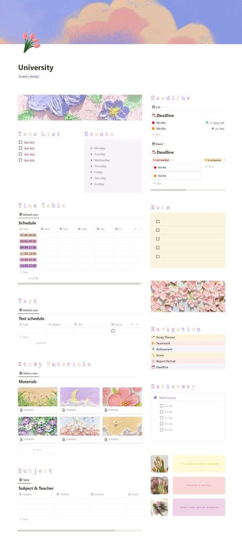 Todo List Aesthetic, University Notion, Notion Database, School To Do List Printable, Homescreen App Icons, School To Do List, Notion Journal, Aesthetic Workspace, School Planner Template