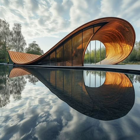 Animal Inspired Architecture, Parametric Roof Architecture, Spiritual Architecture Concept, Architecture With Water, Flow Concept Architecture, Ocean Architecture Concept, Gridshell Architecture, Coral Inspired Architecture, Architectural Forms Concept Shape