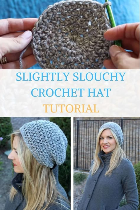 In this video, we show you how to knit a very simple and cute baggy hat. Make this loose and simple crochet hat, it's super easy and quick! The perfect project for last-minute gifts, craft fairs, and cold days. This hat is beginner-friendly and simple enough for the absolute crochet beginner! We've noticed that baggy beanies are quite a in style this time of the season, so why not look stylish in cold weather? Slouchy Beanie Crochet Pattern Free, Easy Crochet Hat Pattern Free, Slouch Beanie Crochet Pattern, Crochet Slouchy Hat Free Pattern, Simple Crochet Hat, Crochet Slouchy Beanie Pattern, Slouch Hat Crochet Pattern, Crochet Hats Free Pattern Ladies, Crochet Slouch Beanie