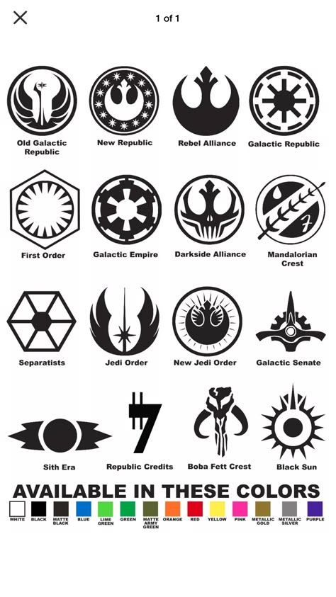 Imperial Tattoo Star Wars, Star Wars Logo Tattoo, Mandolorians Tattoo Simple, Star Wars Emblems, Star Wars Mandalorian Tattoo, Starwars Symbols, Small Star Wars Tattoo, Starwars Embroidery, Star Wars Symbols Tattoo