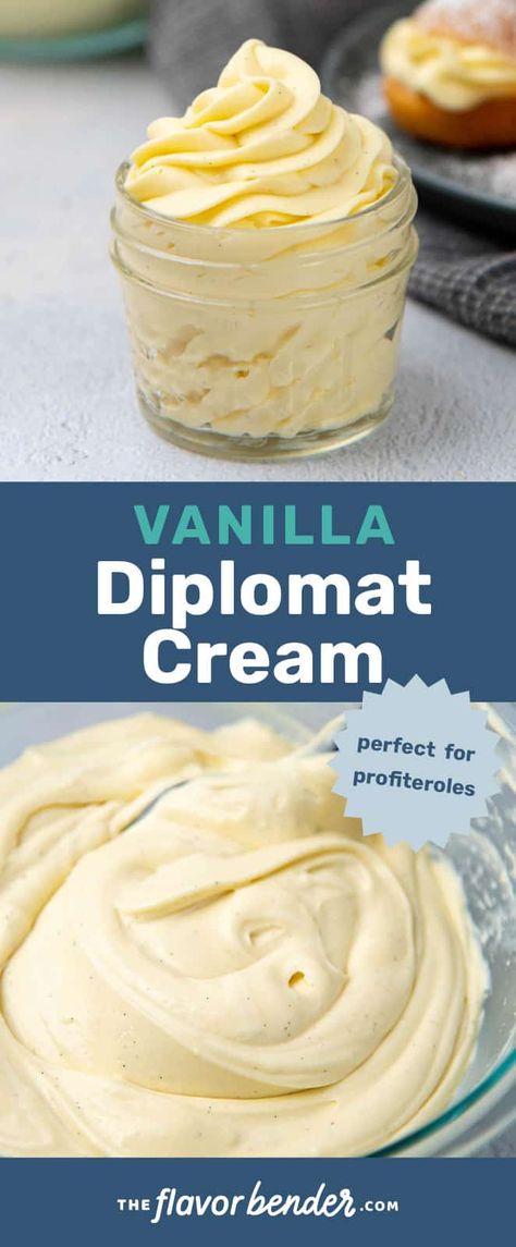 Coffee Whipped Cream Recipe, Whip Cream Recipe, Whipped Cream Recipes, Whipped Coffee Recipe, Coffee Whipped Cream, Diplomat Cream, Iced Cream, Cream Filling Recipe, Vanilla Pastry Cream