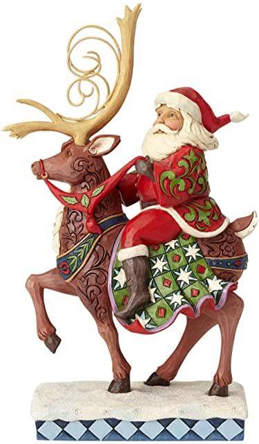 Stary Papier, Christmas Styling, Jim Shore Christmas, Pretty Christmas Decorations, Reindeer Figurine, Christmas Decorations Wreaths, Santa Figurines, Jim Shore, Quilling Patterns