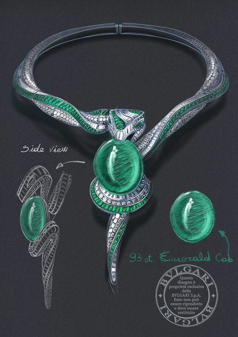 'We all need a big party': Bulgari launches its biggest and most expensive high jewellery collection yet Jewel Drawing, Bulgari Jewelry, Jewelry Rendering, Art Jewelry Design, Jewellery Design Sketches, Jewerly Designs, Jewelry Illustration, Jewelry Design Drawing, Jewelry Drawing