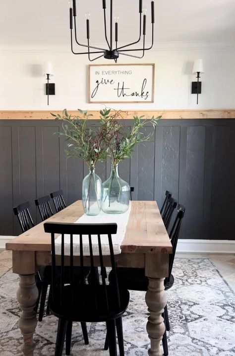 Dining Room Accent Wall, Dining Room Accents, Room Accent Wall, Shanty 2 Chic, Board And Batten Wall, Free Plans, Diy Renovation, Board And Batten, Farmhouse Dining Room