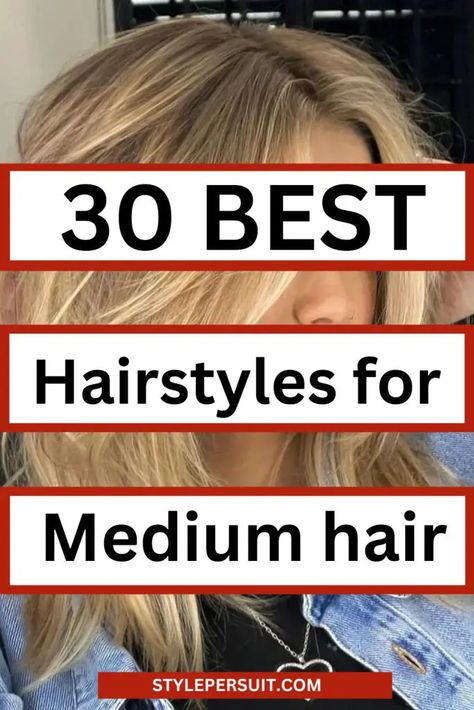 HAIRSTYLES FOR MEDIUM HAIR Fine Medium Length Hairstyles, Trendy Medium Length Hair Styles, Messy Medium Hairstyles, Blonde Hair Styles Medium Length, Messy Hairstyles For Medium Length Hair, Blonde Hairstyles Medium Length, Med Length Hairstyles, Medium Blonde Hairstyles, Mid Length Blonde Hair