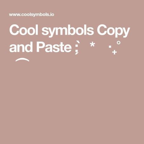 Get a list of cool symbols, emojis, and text art that you can copy and paste into your social media posts, emails, or anywhere else #Aesthetic_Symbols_Caption #Insta_Symbol_Bio #Insta_Bio_Ideas_Aesthetic_Symbols #Copy_And_Paste_Emojis #InstagramHighlightCovers #HighlightCoversInstagram Insta Symbol Bio, Aesthetic Symbols Caption, Insta Bio Ideas Aesthetic Symbols, Ts Symbol Copy And Paste, Username Symbols Aesthetic, Cute Copy And Paste Emojis, Star Symbol Copy And Paste, How To Get Aesthetic Symbols, Cool Symbols Copy And Paste