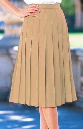 Light brown knife pleated skirt Types Of Pleated Skirts, Knife Pleated Skirt Outfit, Knife Pleats Skirt, Knife Pleated Skirt Pattern, Pleated Maxi Skirts, Ndebele Print Outfits, Work Dresses Professional, Pleated Skirt Pattern, Knife Pleated Skirt