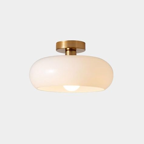 ZALORD Nordic Vintage Ceiling Light Fixture Denmark Mid Century Modern Nostalgia Semi Flush Mount Ceiling Light with Orange White Glass Shade for Restaurant Cafe Loft Bedroom Hallway 10.6inch - Amazon.com Vintage Ceiling Light Fixtures, Modern Nostalgia, Vintage Ceiling Light, Nordic Vintage, Loft Bedroom, Light Fixtures Bedroom Ceiling, Vintage Ceiling, Vintage Ceiling Lights, Glass Ceiling Lamps