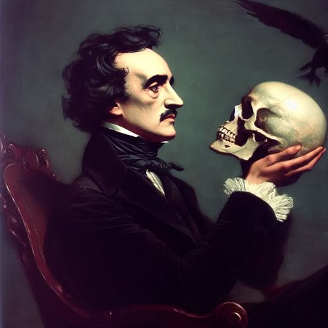 Edgar pondering his mortality. Edgar Allan Poe Portrait, Edgar Allen Poe Painting, Edgar Allan Poe Aesthetic, Edgar Allen Poe Aesthetic, Edgar Allen Poe Art, Edgar Allan Poe Art, Poe Boy, Poe Quotes, Allen Poe