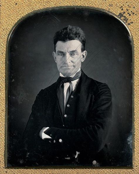 Abolitionist John Brown, Sr. c. 1846-1847 Quarter plate daguerreotype Nelson-Atkins Museum of Art Kansas City, Missouri John Brown Abolitionist, The Raid, Lawrence Kansas, John Brown, Harpers Ferry, Underground Railroad, Historical People, National Portrait Gallery, Portrait Gallery