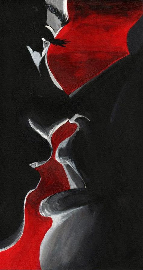 Amour Art, Art Amour, Tattoo Themes, Kiss Art, Creative Drawing Prompts, Simple Canvas Paintings, Romance Art, Dark Nature Aesthetic, Black Love Art