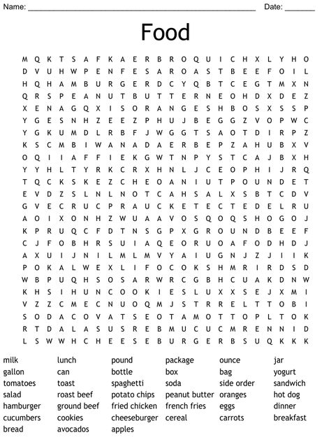 Food Word Search Food Word Search, Easy Word Search, French Greetings, Word Search Puzzles Printables, Free Printable Word Searches, Bible Word Searches, Word Search Games, Word Search Printables, Hard Words