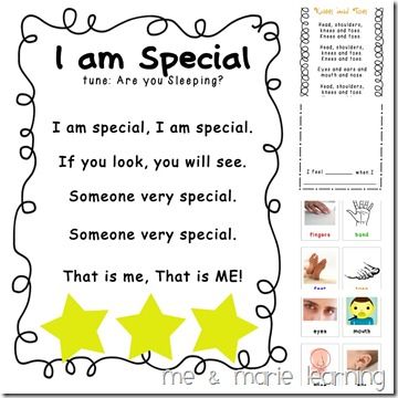 all about me theme for preschoolers | All about Me Preschool Activities http://www.meandmarielearningblog ... Preschool All About Me, All About Me Unit, Poem For Kids, All About Me Preschool Theme, Preschool Poems, All About Me Crafts, Me Preschool Theme, All About Me Theme, Kindergarten Songs