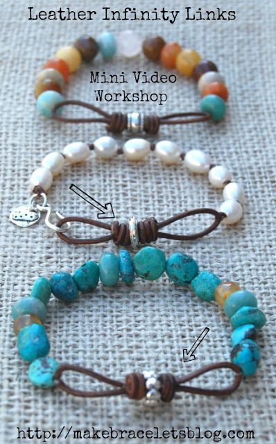 Jewerly Bracelets, Jewelry Techniques, Homemade Jewelry, Leather Bracelets, Jewelry Making Tutorials, Bracelet Tutorial, Diy Schmuck, Bijoux Diy, Jewelry Projects