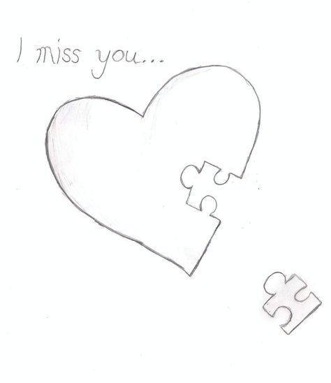 Miss you I Miss You Sketch, Miss You Drawing Ideas Easy, I Miss You Drawings For Him, Miss You Drawing Ideas, Drawings For Him, Teacher Presents, Miss You Images, Miss My Best Friend, Art Ideas Easy