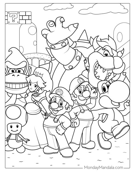 20 Adorable Luigi Coloring Pages  Print these free Luigi coloring pages and let your kids have a blast! These fun and easy-to-color pages are perfect for kids of all ages.  #Luigi #Mario #Nintendo #ColoringPages #Printable #Kids Luigi Coloring Pages, Kids Colouring Printables, Super Mario Coloring, Mario Und Luigi, Friends Coloring Pages, Mario Coloring, Super Mario Coloring Pages, Mario E Luigi, Boy Coloring