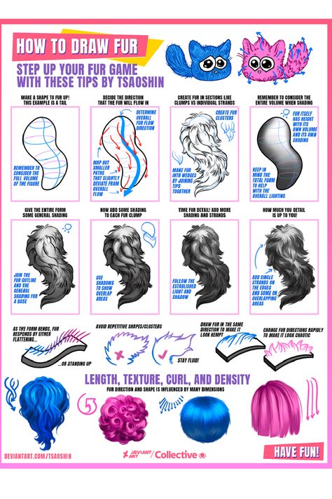 Vtuber Hair, Texture Examples, Fur Tutorial, Anatomy Art Reference, Feather Tutorial, Draw Fur, Shading Reference, Drawing Fur, Anatomy Help