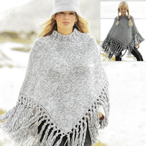 Yarn Poncho Pattern