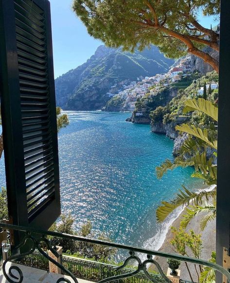 Sicilian Summer on Instagram: “Room with a view 🌿🌊 at @villatreville ✨ . via @mediterreavie . #mediterranean #mediterraneanlife #mediterraneanstyle #amalfi #eurosummer…” Karpathos, Italy Aesthetic, Italian Summer, Summer Dream, Pretty Places, Positano, Travel Aesthetic, Dream Vacations, Beautiful World