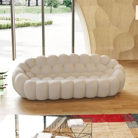 Colorful sofas. Order on WhatsApp or DM on Instagram link in profile Contact for all furniture and decor products Bubble Sofa, Curved Couch, 3d Honeycomb, Chair & Sofa Cushions, Modern Sofa Couch, Floor Sofa, Pallet Sofa, Modern Loveseat, Lazy Sofa