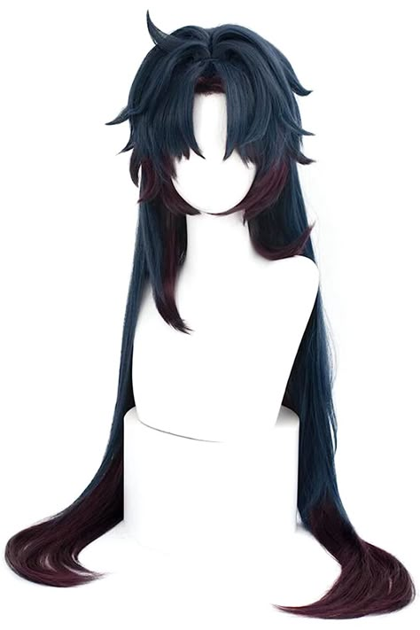 Cos-Animefly Blade Hair Game Honkai: Star Rail Blade Cosplay Wig 90cm Long Hair Heat-Resistant Silk Wig Male Men Halloween Male Wig Hairstyles, Cosplay Wigs Male, Male Long Hairstyles Drawing, Long Male Hairstyles, Hair Reference Male, Long Anime Hair, Male Long Hairstyles, Boy Wigs, Long Male Hair