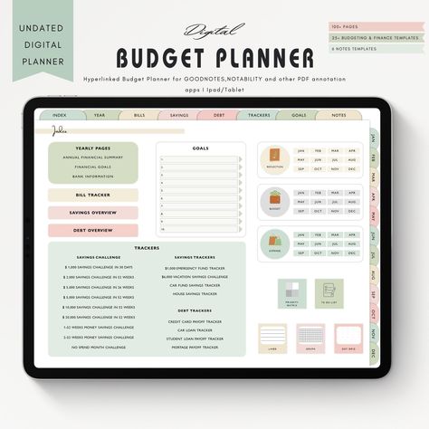 Digital Planner I Budget Planner I Monthly Budget I Finance Tracker I Monthly Expense I Goodnotes Planner I Savings Finance Planner Budget Planner Worksheet, Free Budget Planner, Budget Planner Excel, Budget Planner Book, Planner Online, Digital Budget Planner, Printable Budget Planner, Budget Planner Free, Weekly Budget Planner