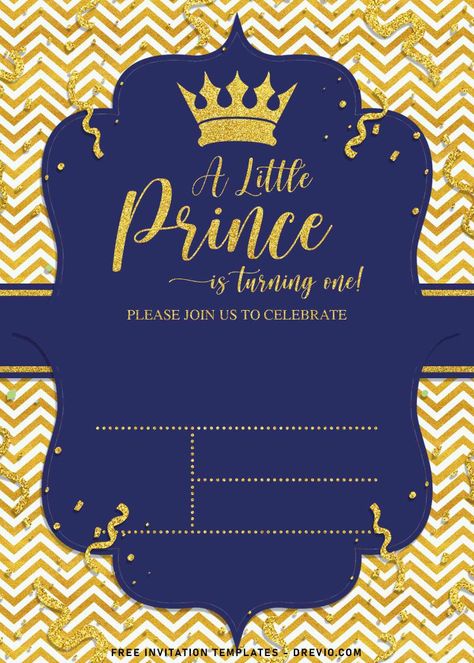 Royal Prince Birthday Invitation, Royal Prince Birthday Theme, Prince Theme Birthday, Prince Birthday Invitations, Royal Prince Birthday Party, Prince Birthday Theme, Prince Baby Shower Invitations, Prince Birthday Party, Prince Theme