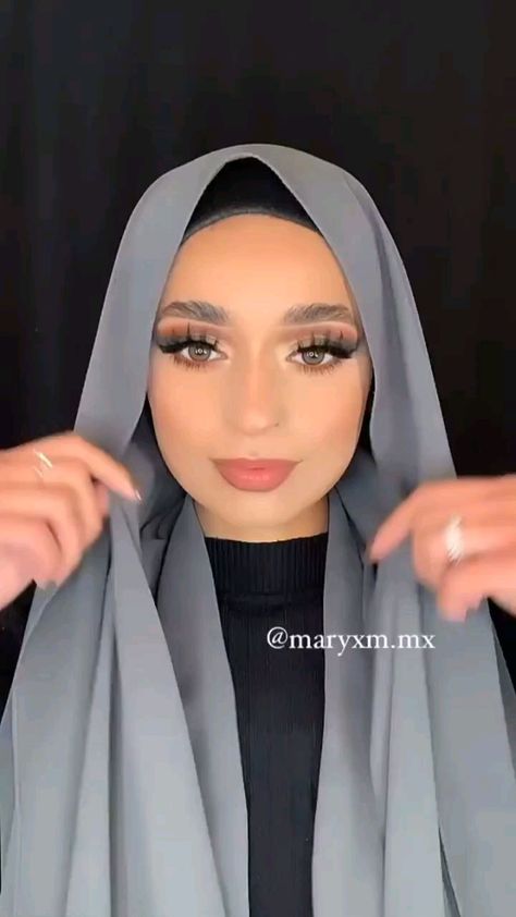 Maryxm.mx Hijab, Layered Hijab, Boots Outfit Dress, Beau Hijab, Hijab Turban Style, Hijab Styling, Street Hijab, Simple Hijab Tutorial, Estilo Hijab