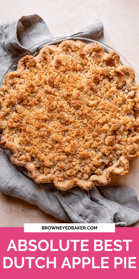 Dutch Apple Pear Pie, Apple Pie With A Crumble Topping, Apple Pie Recipe With Crumble Top, Apple Pie With Butter Crust, Apple Pie Recipe Crumble Topping, Broma Bakery Apple Pie, Dutch Apple Topping Recipe, Dutch Apple Topping, Dutch Pie Topping