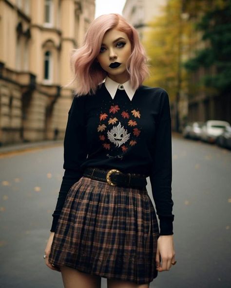 Chic Halloween Outfit, Everyday Gothic Outfits, Fairytail Outfits, Nerdcore Fashion, Witchy Looks, Botanical Witch, Halloween Fashion Outfits, Gothic Academia, Halloween Mode