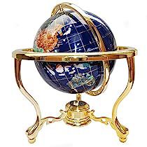 World Map Globe, Globe Art, Frame Ring, World Globes, Globe Decor, Map Globe, World Globe, Blue Lapis, Stone Work