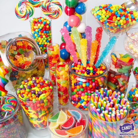 Rainbow Candy Buffet, Candy Land Birthday Party, Candyland Birthday, Candyland Party, Candy Theme, Rainbow Candy, Rainbow Birthday Party, Candy Land Theme, Carnival Birthday