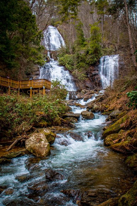 The 15 Best Waterfalls near Helen GA (all within 25 miles), ranging from short, easy hikes to longer treks that make for a full-day adventure. Georgia Waterfalls, Waterfalls In Georgia, Hiking In Georgia, Georgia Trip, Ellijay Ga, Chattahoochee National Forest, Helen Ga, Blue Ridge Georgia, Georgia Vacation