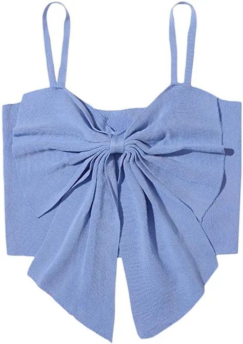 Plain Spaghetti, Png Outfits, Crop Cami Top, Boho Summer Outfits, Outfits To Try, Spring Fabric, Bow Knot, Cropped Cami, Cami Crop Top