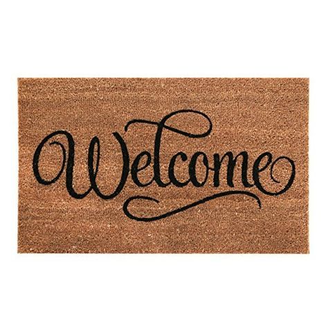 New Natural Coir Non Slip Welcome Floor Entrance Door Mat Anti Slip Indoor Outdoor Doormat (Welcome), http://www.amazon.co.uk/dp/B00M1NS7UO/ref=cm_sw_r_pi_awdl_LqKBxbF42JWGB Door Mat Decor, Door Mat Diy, Tiled Hallway, Welcome Door Mat, Welcome Design, Hallway Flooring, Front Door Mats, Welcome Door, Coir Doormat