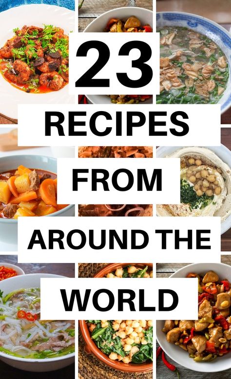 Food From Different Countries, Around The World Food, Recipes From Around The World, Foreign Food, Exotic Food, Global Recipes, Cuisine Recipes, Reduce Food Waste, World Recipes