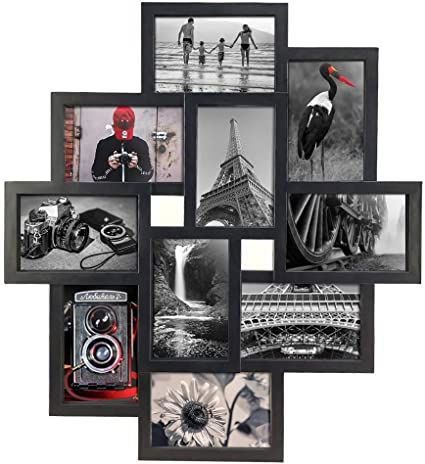 Photo Holder Ideas, Ideas Para Decorar Sala, Multiple Photo Frames, Multiple Picture Frame, Memory Artwork, Photo Frame Ideas, Black Collage, New Photo Frame, Gallery Wall Frame Set