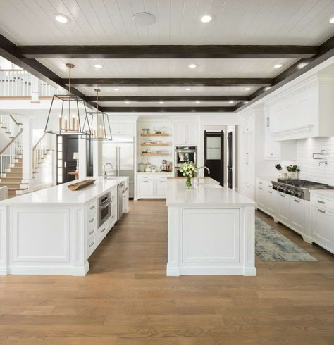 All White Kitchens, Fox Group, Double Island, Double Island Kitchen, Double Islands, White Kitchens, New House - Kitchen, All White Kitchen, White Kitchen Design