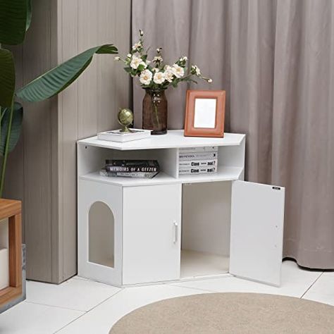 Hiding Cat Litter Box, Hidden Litter Boxes, Cat Area, Functional Tv Stand, Cat Litter Box Enclosure, Litter Box Furniture, Litter Box Enclosure, Cat Litter Box Furniture, Cat Box