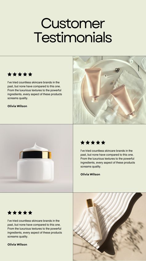 Beige Minimalist Customer Testimonials Instagram Story Canva Template #customer #testimonial #reviews #product #instagram #story #shop #store #brand Product Reviews Template, Sneak Peek Graphic, Product Review Post Design, Instagram Story Ideas Creative Product, Health Instagram Stories, Instagram Story Ideas Product, Review Story Instagram, Hotel Stories Instagram, Testimonial Email Design