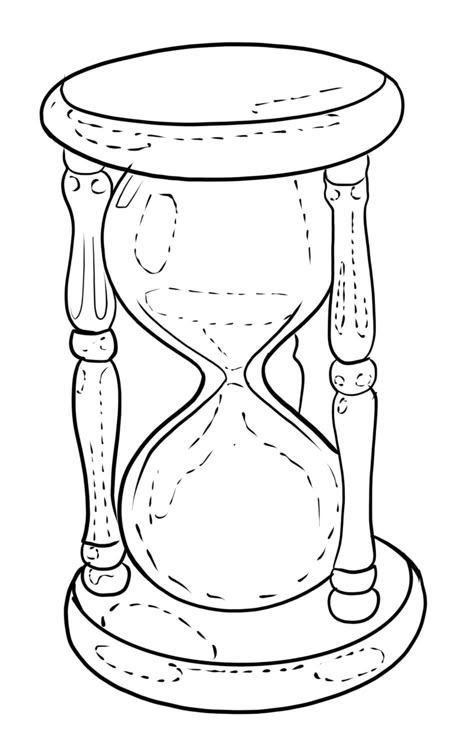 Hourglass Tattoo Outline, Clock Tattoo Design Births Women, Sand Clock Tattoo Design, Hourglass Tattoo Stencil, Sand Clock Drawing, Hour Glass Tattoo Ideas, Hourglass Outline, Hourglass Tattoo Design, Hour Glass Tattoo Design