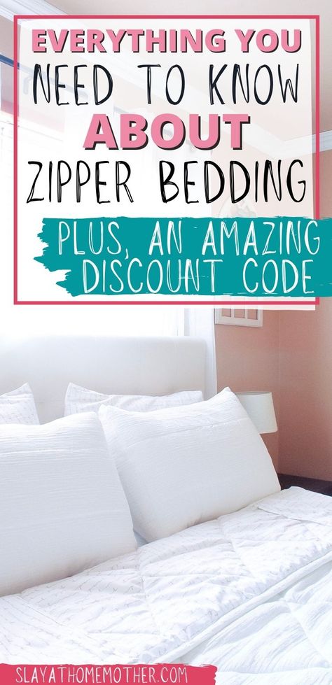 An honest review and feature of zipper bedding from Beddy's in our master bedroom, plus an amazing discount code to help you save at checkout. #beddys #slayathomemother #bedding #masterbedroom Beddys Bedding Adult Room, Zippered Bedding, Beddys Bedding, Farmhouse Bedding Sets, Boys Bedding Sets, Zipper Bedding, Girls Bedding Sets, Toddler Bed Set, Boy’s Room