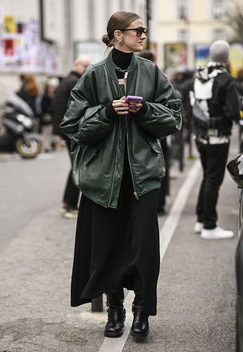 Oversized Jacket Outfit, Winter Jacket Outfits, Oversize Outfit, Outfit Oversize, Jacket Outfit Women, Best Leather Jackets, Leather Jacket Outfits, Jacket Outfit, Oversized Jacket